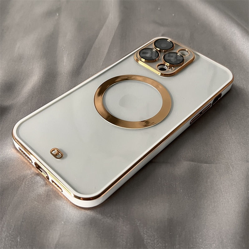 6D Plating Clear MagSafe iPhone Case - HoHo Cases